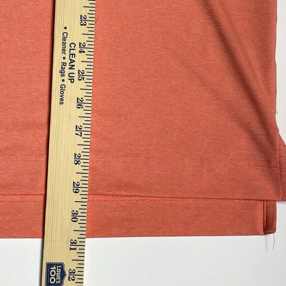 FootJoy Polo Golf Shirt Solid Coral Short Sleeve Stretch Men’s Size Medium - Picture 15 of 16
